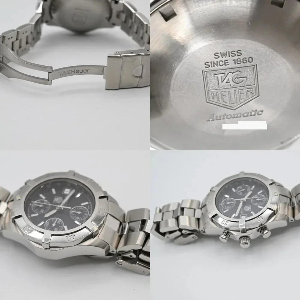 TAG HEUER Aquaracer Date Watch 41mm CN2111 Chronograph AT Black Dial SS 58LC594